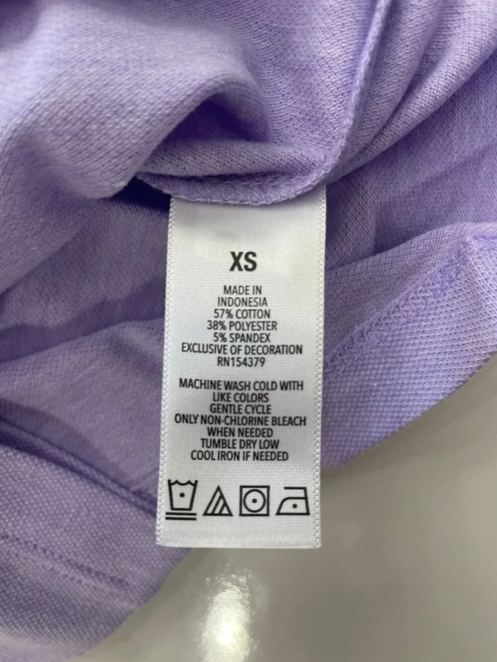 Aeropostale Lavender Polo Casual Shirt A87 Logo Cotton Blend Women's Sz XS NWT - Picture 5 of 5